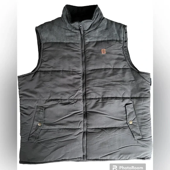 thumbnail image 2 of Cody James Men's Edward Faux Suede Sherpa Collar Bomber Jacket Cjfa22o34 Brn Us 2 of 13